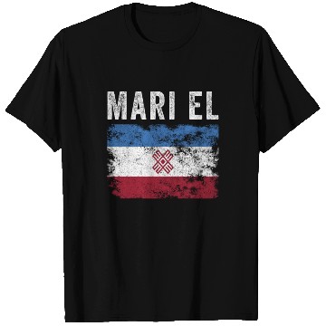Discover Mari El Flag Distressed - Mari Flag T Shirts