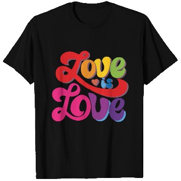 Discover love is love romantic design. T Shirts