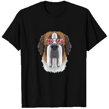 Discover Saint Bernard UK Sunglasses I English Flag I T Shirts