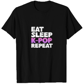 Discover Eat Sleep K-Pop Repeat T Shirts
