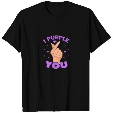 Discover I Purple You Finger Heart T Shirts