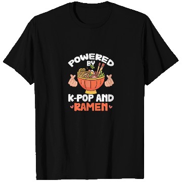 Discover Powered By K-Pop and Ramen T Shirts