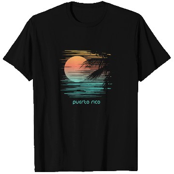 Discover Artistic Puerto Rico Palm Tree Vacation Souvenir T Shirts