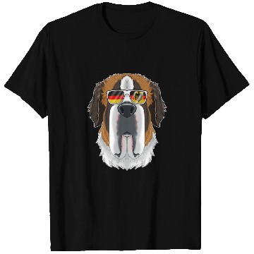 Discover Saint Bernard Germany Sunglasses I German Flag T Shirts