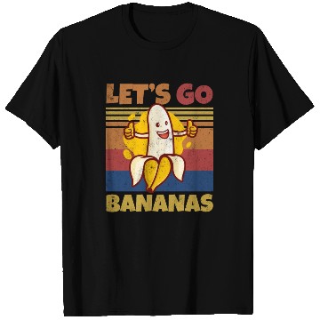 Discover Retro Let's Bananas Funny Thumbs Banana T Shirts
