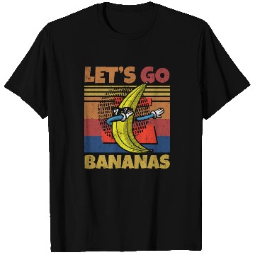 Discover Retro Let's Bananas Funny Dab Banana T Shirts