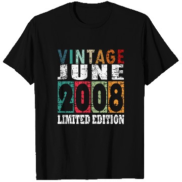 Discover 2008 vintage born in June gift T Shirts