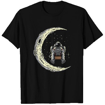 Discover Astronaut Swing Stars Moon Space Lover T Shirts