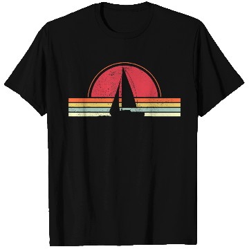 Discover Sailing Vintage Retro Sailboat Boating Boat Sailor T Shirts