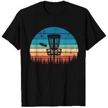 Discover Vintage Disc Golf Retro Distressed Sunset T Shirts