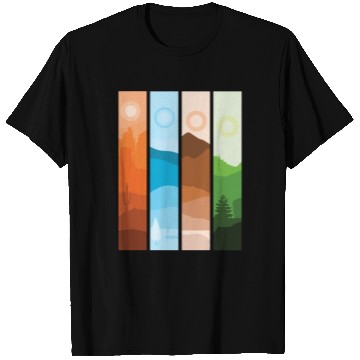 Discover Artistic Nature Wilderness Mountain Landscape T Shirts