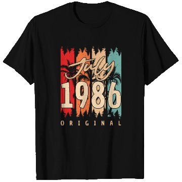 Discover Born July 1986 T Shirts