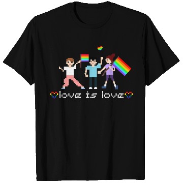 Discover Pride Pixel, perfect for LGBT community T Shirts