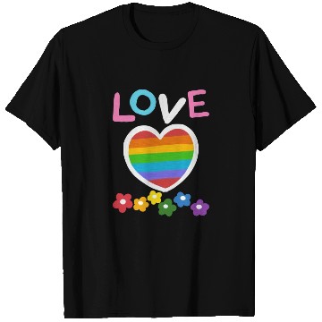 Discover Love Flower Pride, lgbt community T Shirts