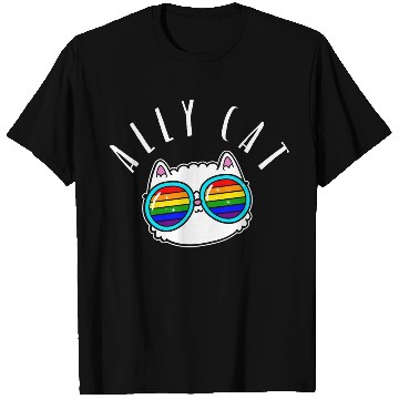 Discover Ally Cat - LGBTIQ Queer Gay Pride CSD Cartoon T Shirts