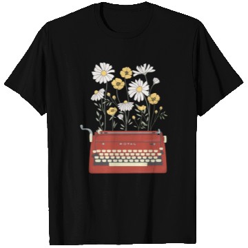 Discover Wild Flower Type Writer T Shirts