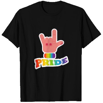 Discover Pride flag hand - Pride quote lgbt community T Shirts