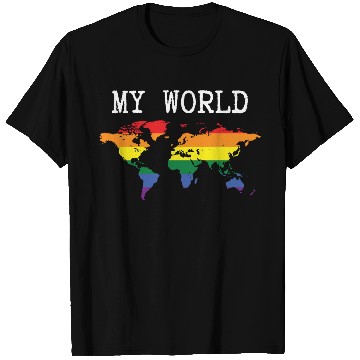 Discover my world - lgbt community T Shirts