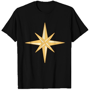 Discover Nautical star. Compass rose, cardinal directions T Shirts