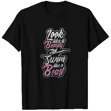 Discover Swim Sea Free Swimmer Sport T Shirts