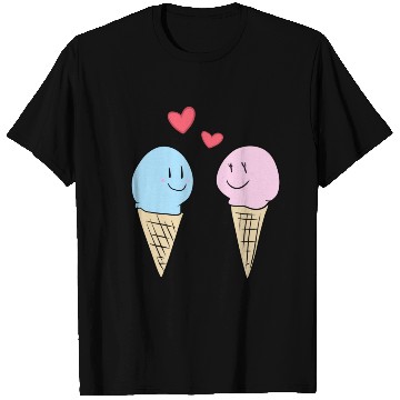 Discover love eat ice cream valentines day sweet T Shirts