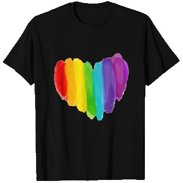Discover Pride Rainbow Heart T Shirts