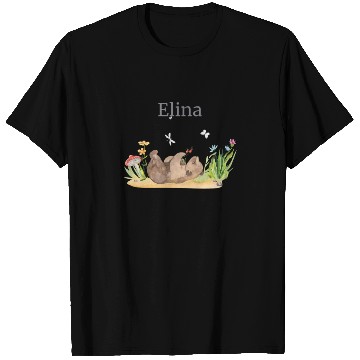 Discover Forest Animal Bear Flowers Name David T Shirts