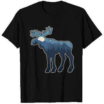 Discover Wild Adventure Moose T Shirts