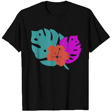 Discover Hibiscus and leaves T Shirts