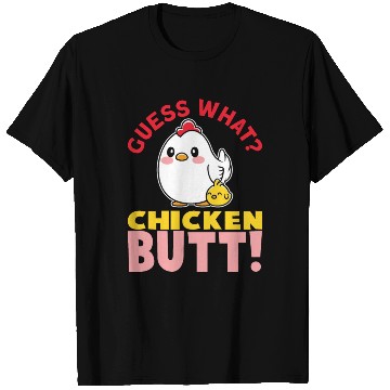 Discover Guess What Chicken Butt Chicken Rooster Farmer T Shirts