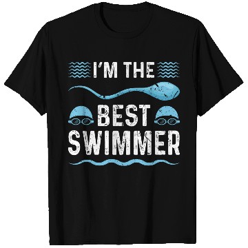 Discover Swim Dad Fathers Day Swimmer T Shirts