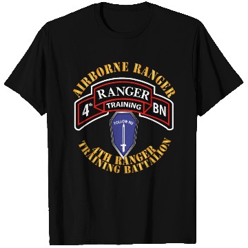 Discover SOF 4th Ranger Training Battalion ABN RGR FBGA X 3 T Shirts
