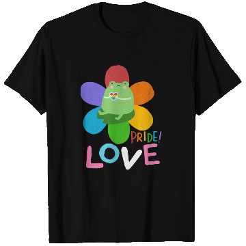 Discover cute frog pride colors T Shirts