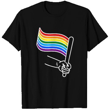 Discover LGBT pride rainbow heart T Shirts