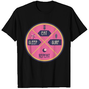 Discover Eat sleep surf T Shirts
