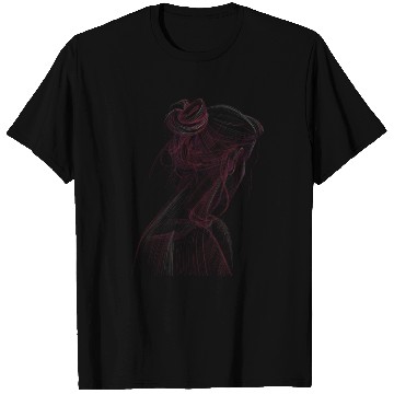 Discover Graphic portrait of a girl. T Shirts