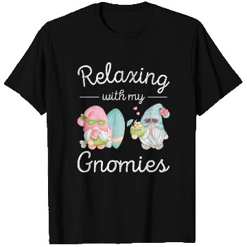 Discover Relaxing Gnomes Surfing Vacation Gnome Lover T Shirts
