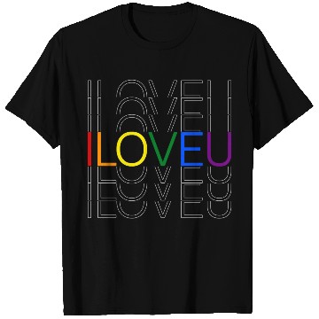 Discover LGBT pride rainbow heart I Love You T Shirts