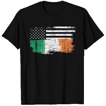Discover American ireland flag T Shirts