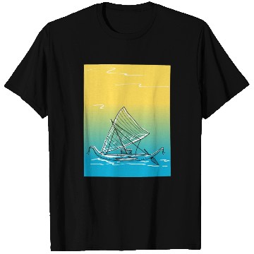Discover sailing canoe T Shirts
