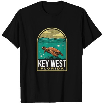 Discover Key West Vintage Sea Turtle T Shirts