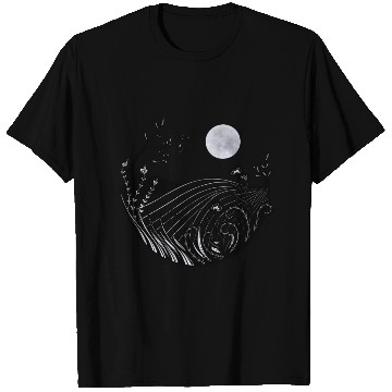 Discover Full moon landscape T Shirts