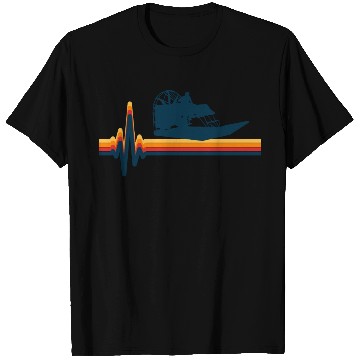 Discover Airboat Fanboat Airboating Swamp Boat Heartbeat T Shirts