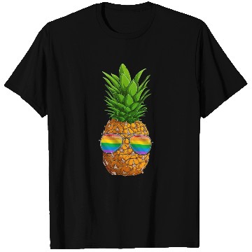 Discover Funny Pineapple LGBT Rainbow Gay Pride T Shirts