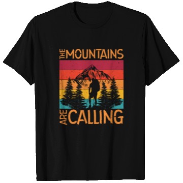 Discover The Mountains are Calling Outdoor Mountain Hiking T Shirts