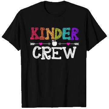 Discover Kinder Crew Funny Kindergarten Teacher 1st Day of T Shirts