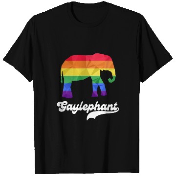 Discover Gay Elephant LGBTQ Rainbow Flag T Shirts