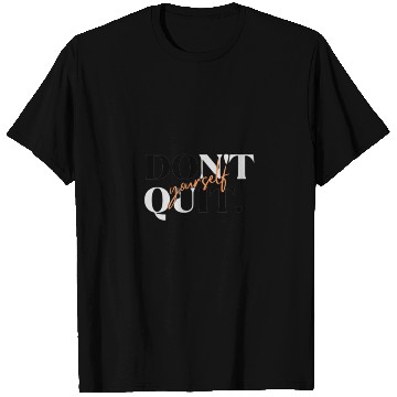 Discover Black Orange Simple Typography T Shirts