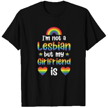 Discover I'm Not A Lesbian My Girlfriend Is Funny Lgbt T Shirts