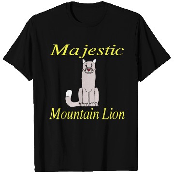 Discover Majestic Mountain Lion DK T Shirts